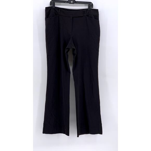 White House Black Market Pants - WHITE HOUSE BLACK MARKET Women's Black Flare Leg Pant SZ 12